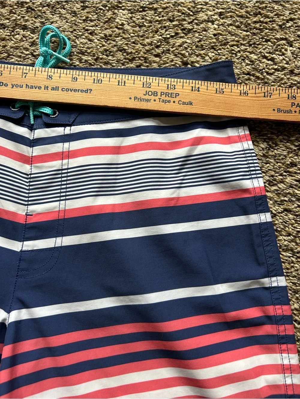 Vineyard Vines Americana Striped Swim Board Shorts Size 30